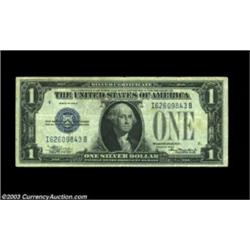 Fr. 1605 $1 1928E Silver Certificate. Very Fine.A broadly margined, original example, flawless save.