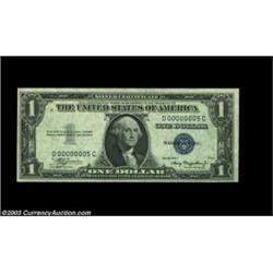Fr. 1608 $1 1935A Silver Certificate. Choice Crisp Uncirculated.This serial number 5 Silver is Gem b