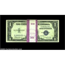 Fr. 1618 $1 1935H Silver Certificates. Original Half Pack of 50. Gem Crisp Uncirculated.An original.