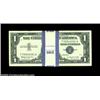 Fr. 1621 $1 1957B Silver Certificates. Original Pack of 100. Gem Crisp Uncirculated.An original pack