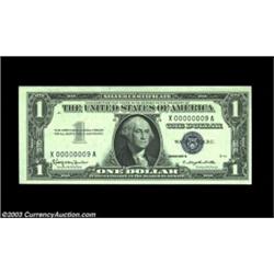 Fr. 1621 $1 1957B Silver Certificate. Gem Crisp Uncirculated.This beautifully centered, fully origin