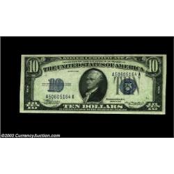 Fr. 1701 $10 1934 Silver Certificate. CGA Gem Uncirculated 67.Broadly margined and bright, with bold