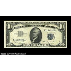 Fr. 1708 $10 1953B Silver Certificate. Gem Crisp Uncirculated.Bright, fresh, well margined, and full