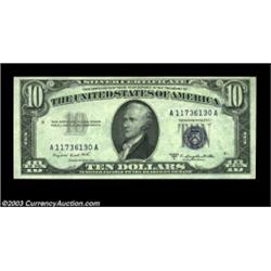 Fr. 1708 $10 1953B Silver Certificate. Gem Crisp Uncirculated.Well embossed and well centered, with.