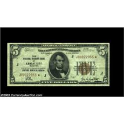 Fr. 1850-J* $5 1929 Federal Reserve Bank Note. Very Fine+.A bright, fresh, original example of this.