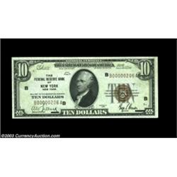 Fr. 1860-B $10 1929 Federal Reserve Bank Note. Choice Crisp Uncirculated.A small counting mark away.