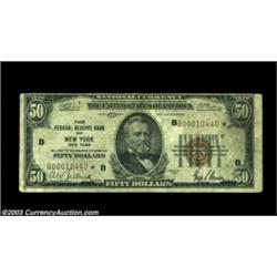 Fr. 1880-B* $50 1929 Federal Reserve Bank Note. Fine-Very Fine.Fully original and problem-free save.