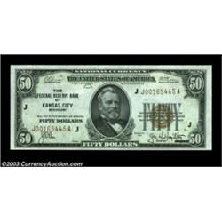 Fr. 1880-J $50 1929 Federal Reserve Bank Note. Choice Crisp Uncirculated.Fresh and fully embossed. W