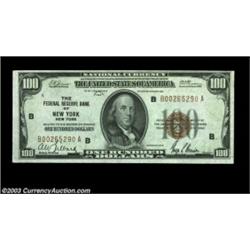 Fr. 1890-B $100 1929 Federal Reserve Bank Note. Choice Crisp Uncirculated.Gem but for a slightly tig