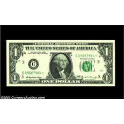 Fr. 1903-C* $1 1969 Federal Reserve Note. Gem Crisp Uncirculated.A beautiful example of this scarce.