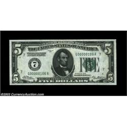 Fr. 1950-G $5 1928 Federal Reserve Note. CGA Gem Uncirculated 66.A well printed and beautifully marg