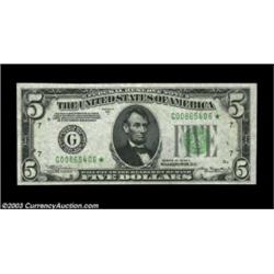 Fr. 1957-G* $5 1934A Federal Reserve Note. Choice Crisp Uncirculated. Important notice: We expect to
