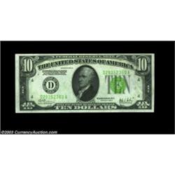 Fr. 2003-D $10 1928C Federal Reserve Note. Gem Crisp Uncirculated.This Cleveland district 1928C exam