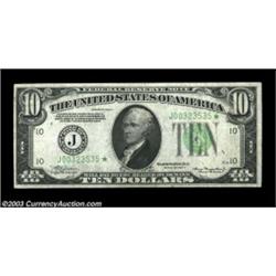 Fr. 2006-J* $10 1934A Federal Reserve Note. Extremely Fine-About Uncirculated. Important notice: We.