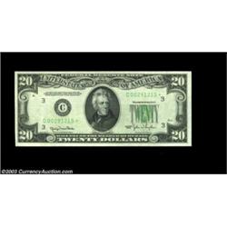 Fr. 2059-C* $20 1950 Federal Reserve Note. Gem Crisp Uncirculated.Cracking fresh and fully original.
