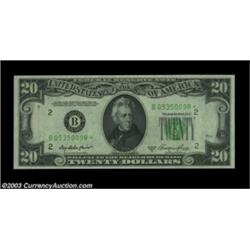 Fr. 2060-B* $20 1950A Federal Reserve Note. CGC Gem Uncirculated 65.Bright, broadly margined and wel