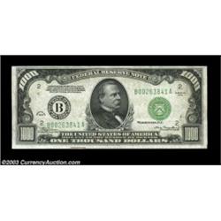 Fr. 2211-B $1000 1934 Federal Reserve Note. Choice Crisp Uncirculated.Nice enough so that with just.