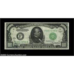 Fr. 2212-F $1,000 1934A Federal Reserve Note. CGA Gem Uncirculated 65.A lovely, well centered Gem ex