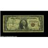 Image 1 : Fr. 2300 $1 1935 Hawaii Silver Certificate. Short Snorter. Fine.This "short snorter" is dated at Iwo