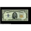 Image 1 : Fr. 2307 $5 1934A North Africa Silver Certificate. About Uncirculated.From the first serial number r