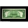 Image 2 : Fr. 2307 $5 1934A North Africa Silver Certificate. About Uncirculated.From the first serial number r