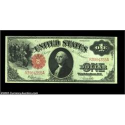 Fr. 39 $1 1917 Legal Tender Choice New. The second of three consecutive pieces, Choice due to a slig