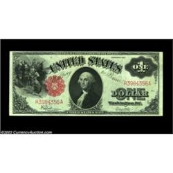 Fr. 39 $1 1917 Legal Tender Choice New. The third of three consecutive pieces, Choice due to a sligh