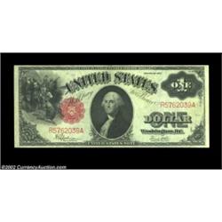 Fr. 39 $1 1917 Legal Tender Extremely Fine. A nice natural XF, with far better than normal margins f