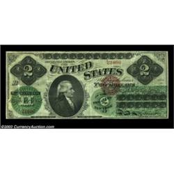 Fr. 41 $2 1862 Legal Tender Fine-Very Fine. There are a few paper scuffs and lightly peeled areas, b