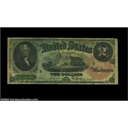 Fr. 42 $2 1869 Legal Tender CGA Very Good-Fine 10. A typical example of the grade. Important notice: