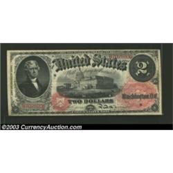 Fr. 43 $2 1874 Legal Tender Very Fine. Under 75 examples are known in all grades combined for this o