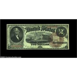 Fr. 50 $2 1880 Legal Tender Extremely Fine. A decent looking example of this popular Large Brown Sea