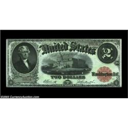 Fr. 58 $2 1917 Legal Tender Gem New. Good original embossing and margins far broader than what is no