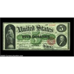 Fr. 63a $5 1863 Legal Tender Very Choice New. The margins are far better than what is normally seen.