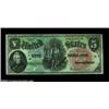 Image 1 : Fr. 64 $5 1869 Legal Tender Superb Gem New. A broadly margined, flashy, brightly colored example of.