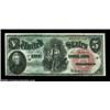 Image 1 : Fr. 64 $5 1869 Legal Tender Choice New. Tight across the bottom, and with an overly large top margin