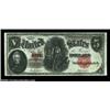Image 1 : Fr. 87 $5 1907 Legal Tender Choice About New. But for a very soft center fold, this perfectly origin