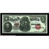 Image 1 : Fr. 89 $5 1907 Legal Tender Choice Extremely Fine. A good-looking note with the appearance of a high