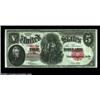 Image 1 : Fr. 91 $5 1907 Legal Tender Gem New. A real beauty, with unusually large margins for the issue, supe