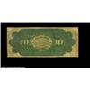 Image 2 : Fr. 93 $10 1862 Legal Tender Very Good. There are a few pinholes, but this well circulated early Ten