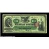 Image 1 : Fr. 95b $10 1863 Legal Tender Extremely Fine-About New. This lightly circulated Greenback Ten is a l