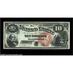 Fr. 103 $10 1880 Legal Tender Gem New. Deep, original embossing, bright ink color and razor sharp pr