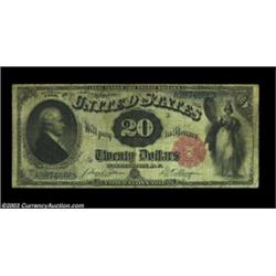 Fr. 141 $20 1880 Legal Tender CGA Fine 12. An evenly circulated example with no apparent problems. I
