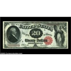 Fr. 147 $20 1880 Legal Tender Extremely Fine. A rather handsome example of this final $20 Legal. The