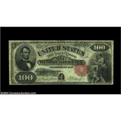 Fr. 179 $100 1880 Legal Tender Fine. Hundred Dollar Legals are all rare, and this one, with a census