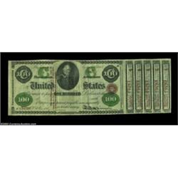 Fr. 212-e $100 1865 Interest Bearing Note Very Fine, Restored. A remarkable example of this incredib