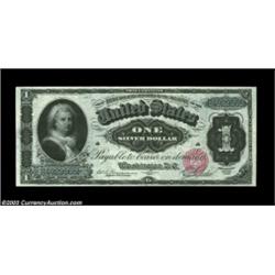 Fr. 215 $1 1886 Silver Certificate Superb Gem New. Deep, original embossing and excellent centering.