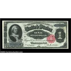 Fr. 221 $1 1886 Silver Certificate Choice New. A lovely Martha Washington note with nice centering,.