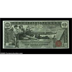 Fr. 224 $1 1896 Silver Certificate Superb Gem New. The first of six consecutive notes, all with broa