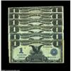 Image 1 : A Half Dozen Black Eagles. Fr. 229 (two), 232, 233, 234, and 236. The grades range from Very Fine to